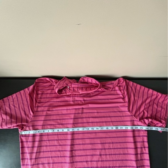 Tommy Bahama Island Zone Sz 2XL Java Red Palm Desert Driver Stripe Polo Shirt - Picture 8 of 10